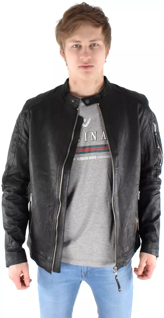 Jack&Jones Lederjacke Richard Clean - Herrenjacken - 122979 - 1