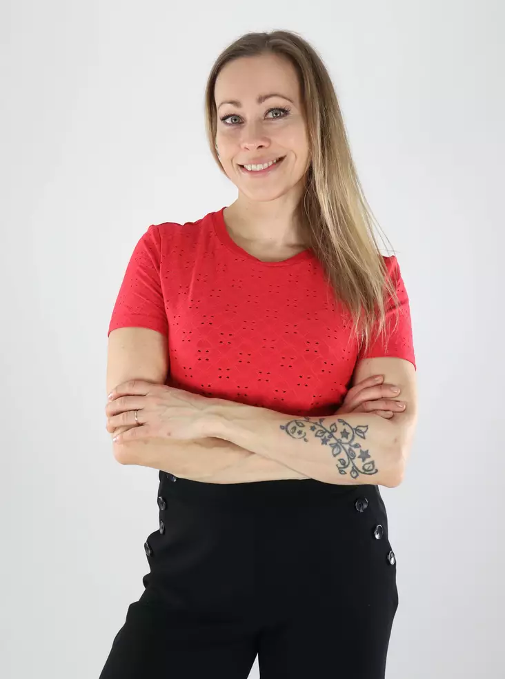 JDY Damen Stretch-T-Shirt Ski-Patrouille - Damen T-Shirts - 140179 - 1