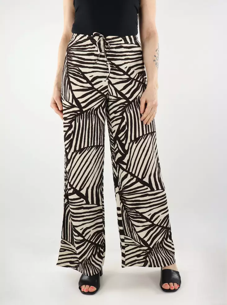 JDY Damen Freizeit-Hosen Neue Sandschale/Schokolade - Damenhosen - 140449 - 1