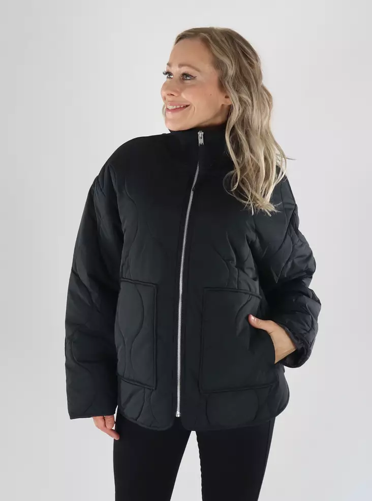 JJXX Leichte gesteppte Jacke JXSERENA MID QUILTED JACKET schwarz - Damen Jeansjacken - 141679 - 1