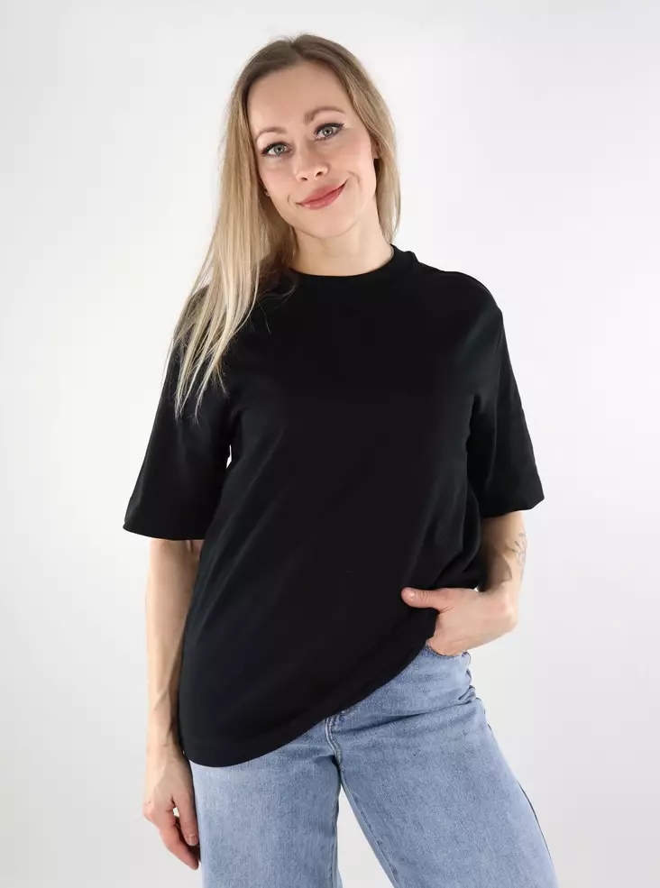 Only Damen T-Shirt Manhattan Oversize schwarz - Damen T-Shirts - 137599 - 1