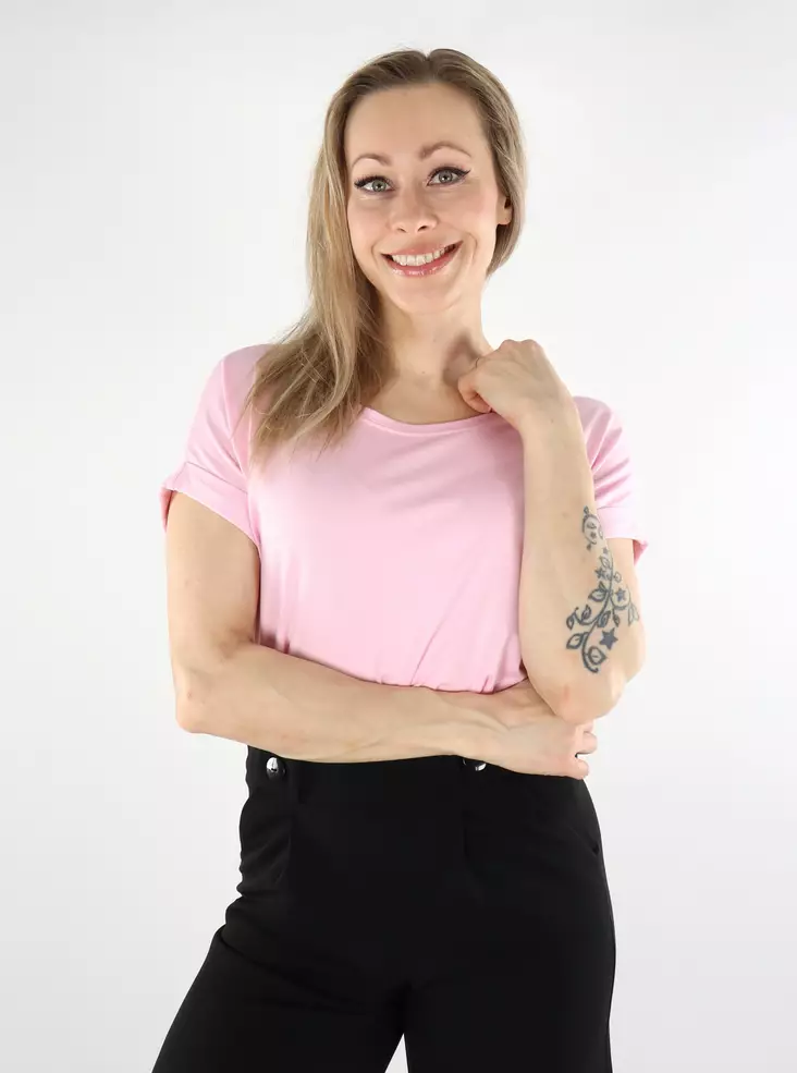 Only Damen T-Shirt ONLMOSTER O-Neck pink - Damen T-Shirts - 138209 - 1