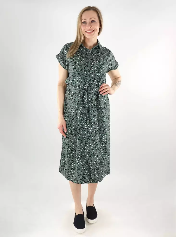 Only geknöpftes Kleid mit Lorbeerkranz/Tiermotiv - Kleider und Tuniken - 138119 - 1