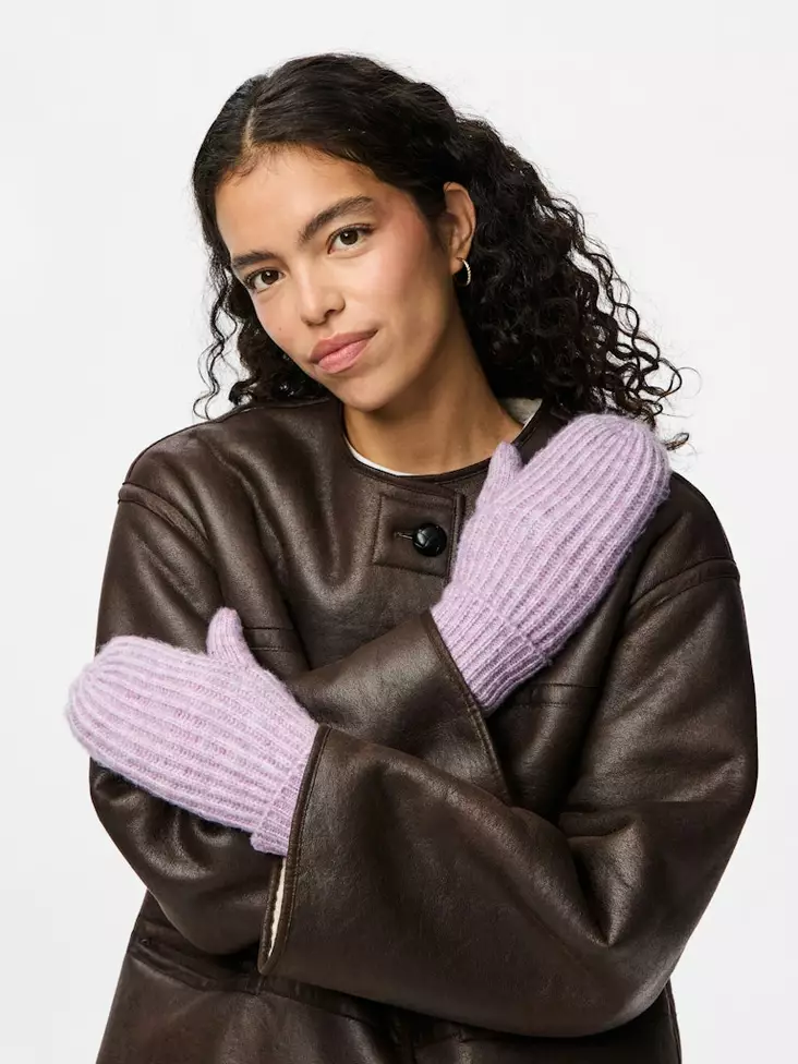 Pieces Fäustlinge lila Rose - Damen Kopfbedeckungen und Handschuhe - 139919 - 1