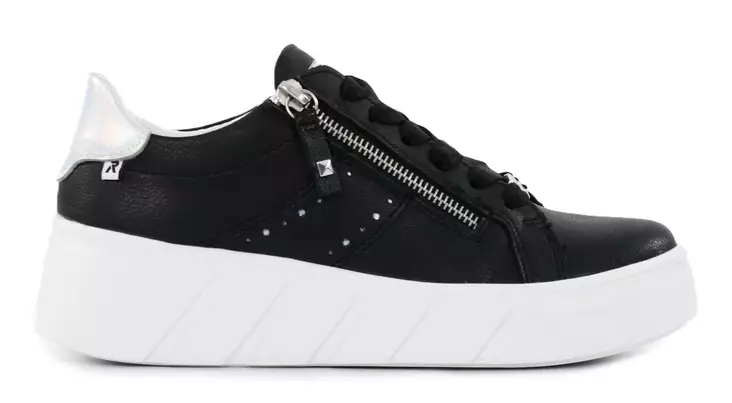 Rieker Damen-Echtleder Sneaker W2605-00 schwarz - Rieker Sneakers - 137919 - 1