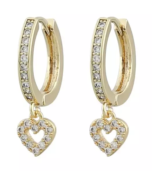 Snö of Sweden Ohrringe Valentina Gold/Klar - Ohrringe - 140269 - 1