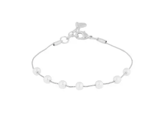 Snö of Sweden Armband Karan Silber/Weiß - Armbänder - 141139 - 1