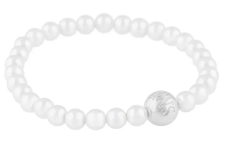 Snö of Sweden Armband Sophie Silber/Weiß - Armbänder - 140259 - 1