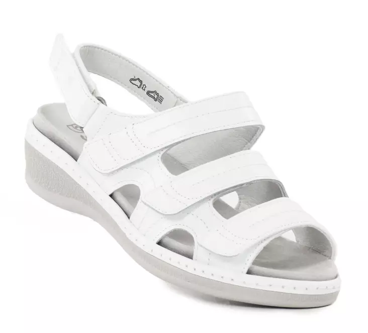Suave echtes Leder Sandalen Athen 15004T weiß - Damen Sandalen - 138139 - 1